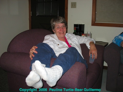 Gail Puts Her Feet Up